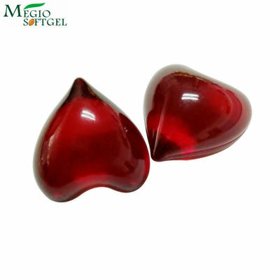 Heart shaped colorful scented bath oil beads